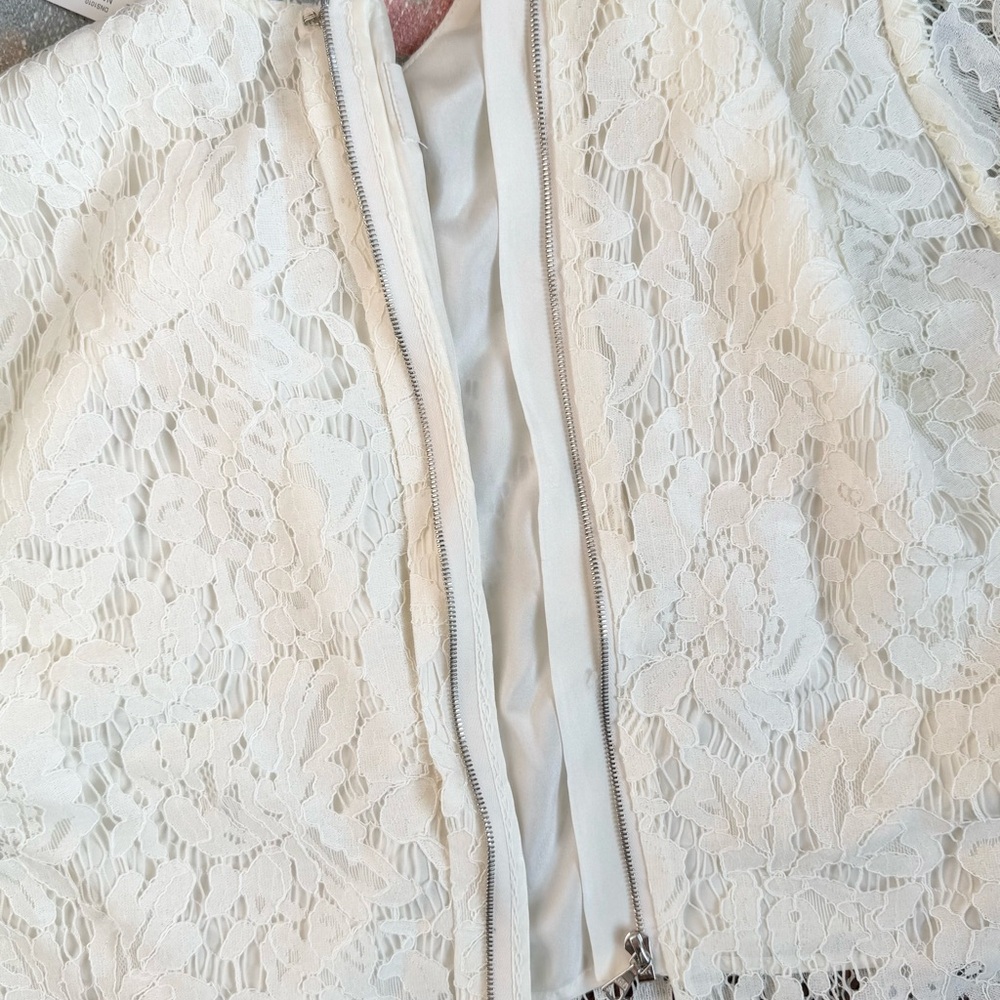 J. Crew Bridal Collection White Lace Bride 2 Piece - Picture 13 of 17